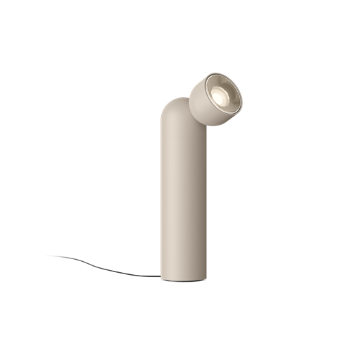 Vibia+Plusminus Solo Accent LED 7,9W 443lm 2700K CRI>90 20-40°, hämardatav Push dim, põrandavalgusti, siidhall